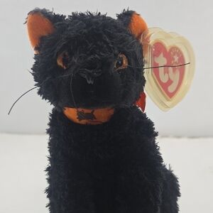 Ty Black and Orange Plush Cat